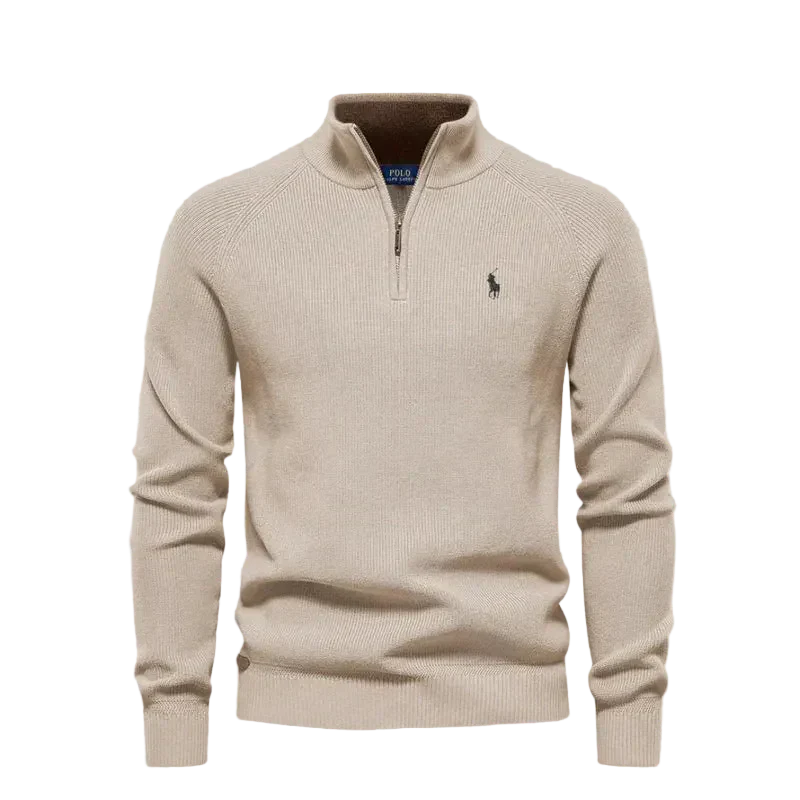 Suéter Polo Ralph Lauren Premium Meio Ziper